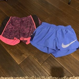 Nike dri fit 2 pairs of athletic shorts
